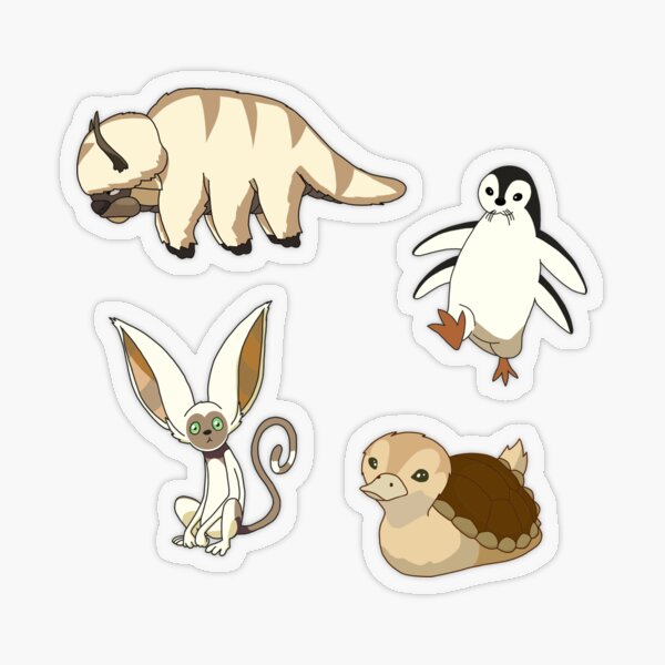 Item preview, Avatar Animals Sticker Pack designed and sold by silverabbyy.