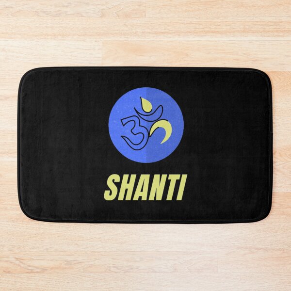 Item preview, Om Shanti Blue Yellow Moon designed and sold by shantishirts.