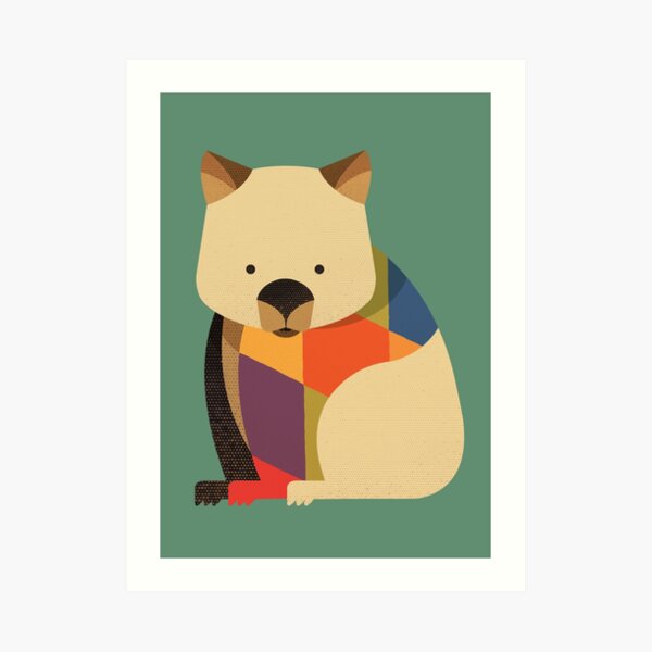 Hello Wombat Art Print
