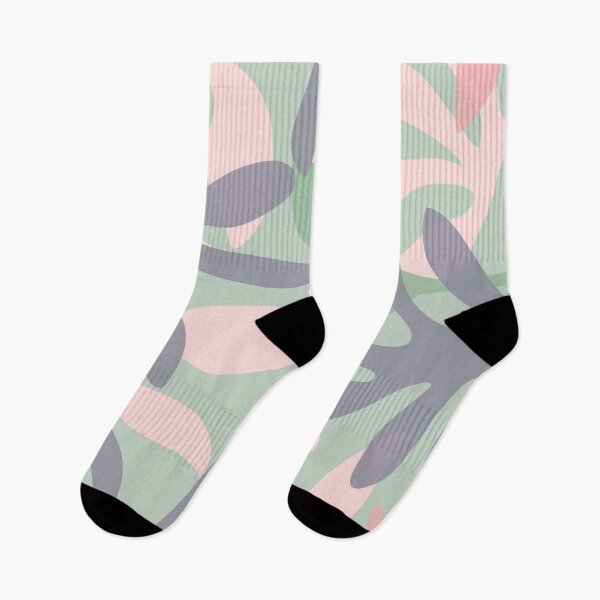 Item preview, Seychelles Garden Leafy Cutout Abstract Botanical Pattern in Lavender, Pink, and Sage Green designed and sold by kierkegaard.