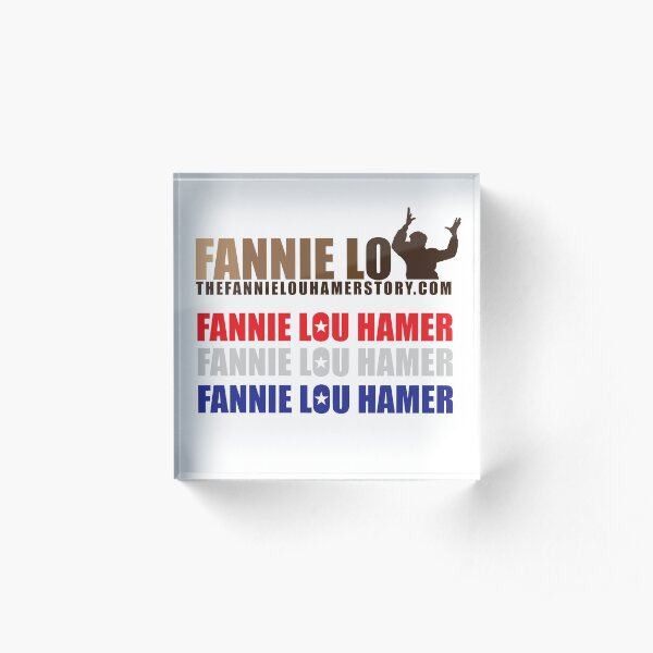 The Fannie Lou Hamer Story, Red, White & Blue Acrylic Block