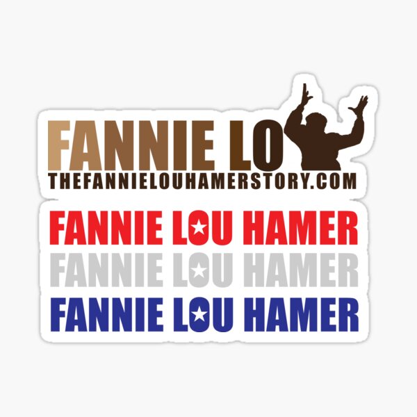The Fannie Lou Hamer Story, Red, White & Blue Sticker