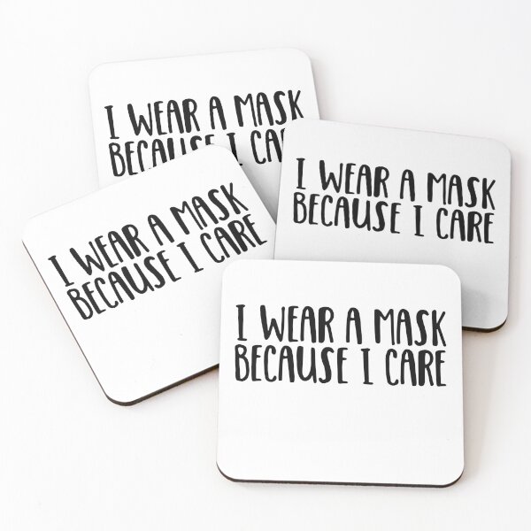 Item preview, I Wear a Mask Because I Care designed and sold by ResistNow.