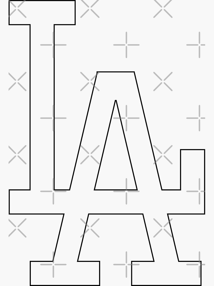 Los Angeles Dodgers Logo coloring page