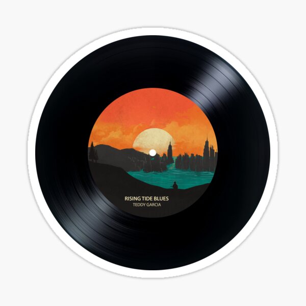 Rising Tide Blues - Vinyl Disc Sticker
