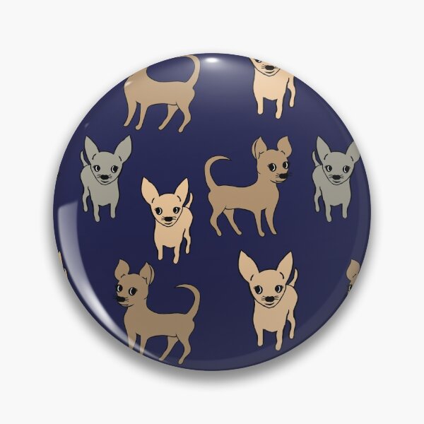 Artikelvorschau, Chihuahua Chihuahuas - Marineblau entworfen und verkauft von LittleBettyMakes.