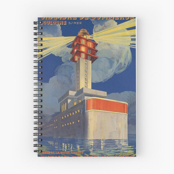 Item preview, Boulogne sur Mer vintage travel poster designed and sold by stickart-marek.
