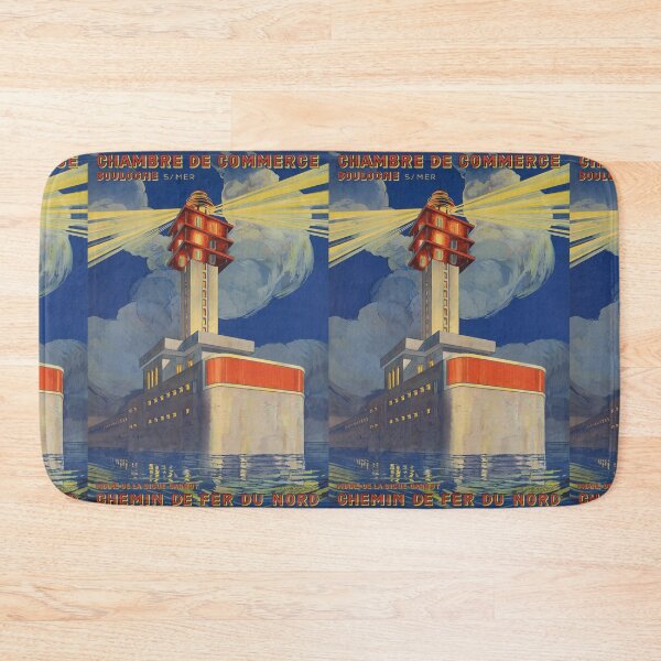 Item preview, Boulogne sur Mer vintage travel poster designed and sold by stickart-marek.