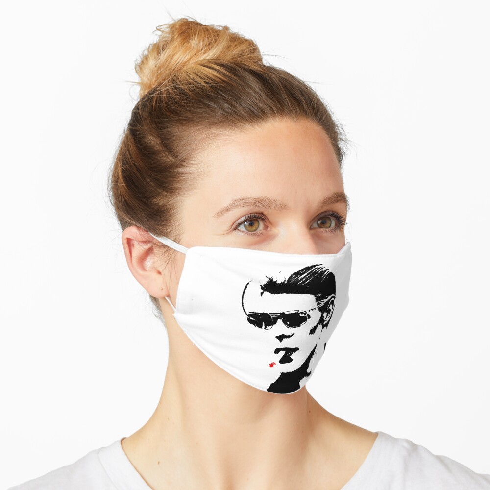 David Bowie silhouette fire Mask
