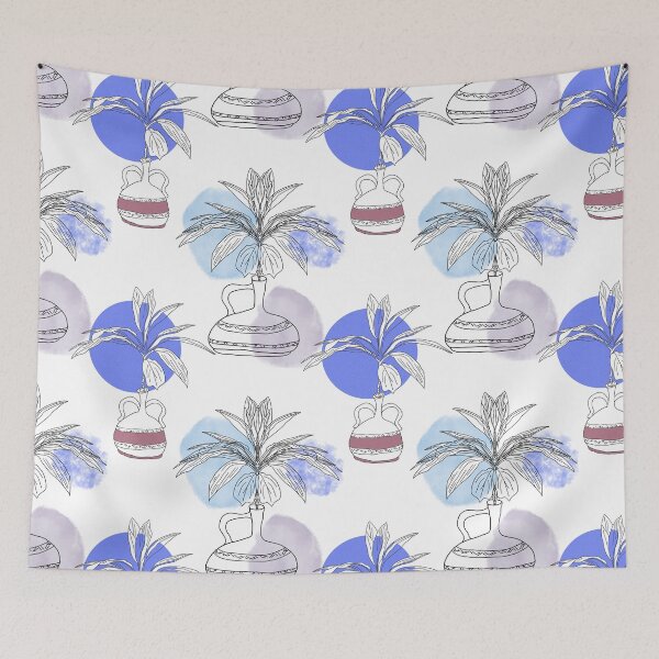 Item preview, Tropical plants boho chic style watercolor holiday pattern design designed and sold by EarthyPlanty.