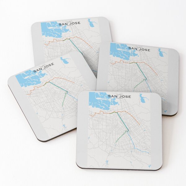 Item preview, San Jose Transit Map designed and sold by CPTVDesign.