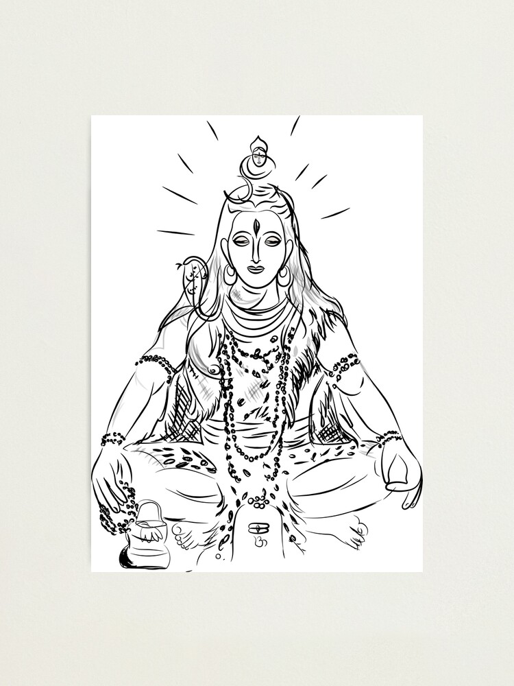 ArtStation - Sketch of Lord Shiva