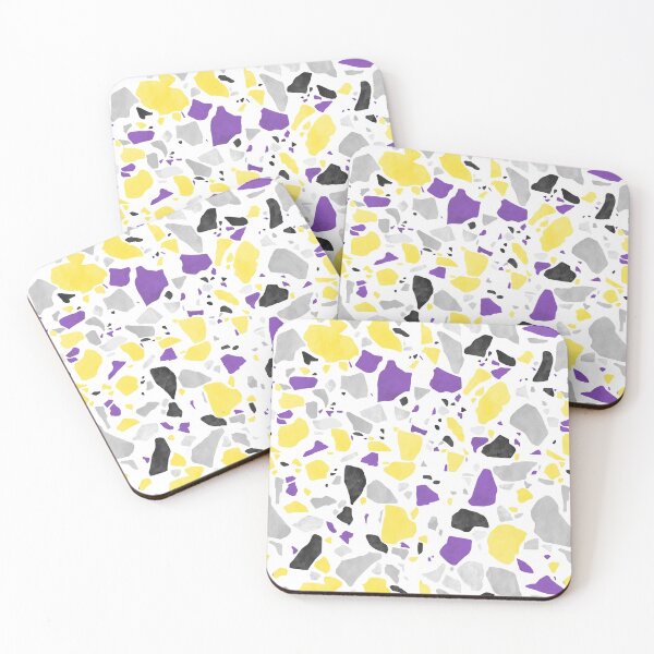 Item preview, Non Binary Pride Terrazzo Pattern designed and sold by Bumblefuzzies.