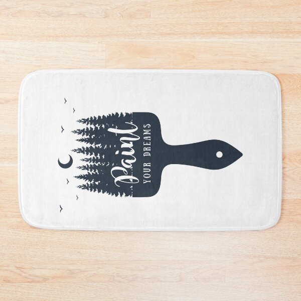 Item preview, Paint Your Dreams. Night, Forest, Brush. Motivational Creative Illustration. designed and sold by Sloth Astronaut.