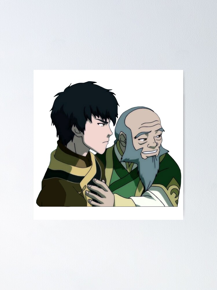 Iroh Holding Zuko Back From Katara And Aang Avatar Poster For Sale By Blueeyes374 Redbubble