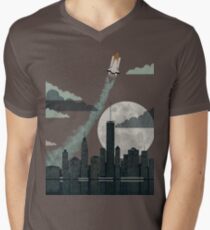 Rocket City T-Shirt mit V-Ausschnitt