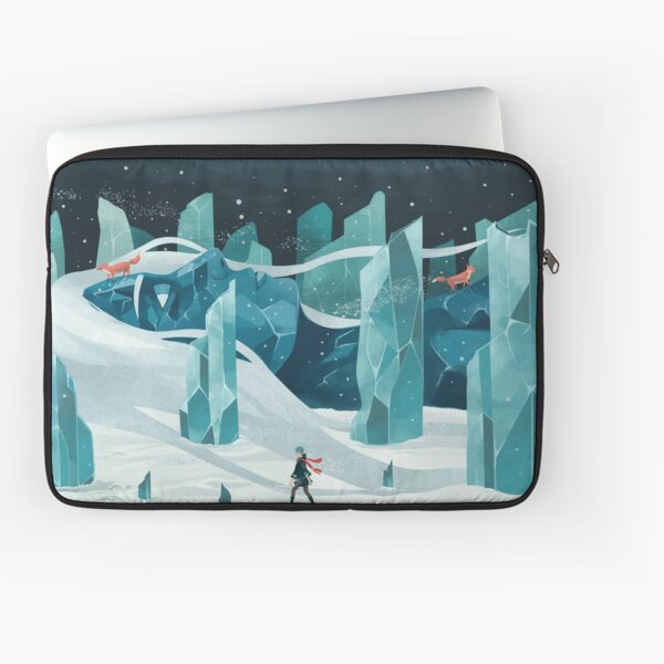 The wanderer and the ice forest Laptop Sleeve