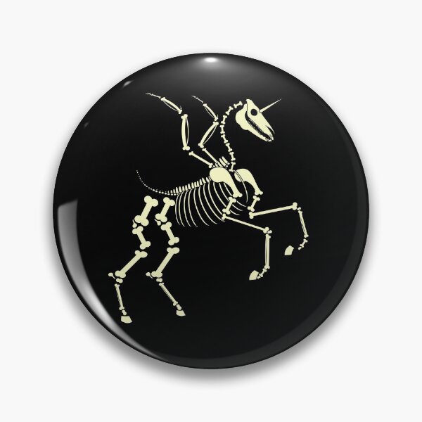 Item preview, unicorn skeleton running designed and sold by Desenatorul1976.