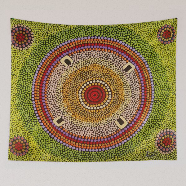 Item preview, Gathering around campfire  designed and sold by Wayne Hill.