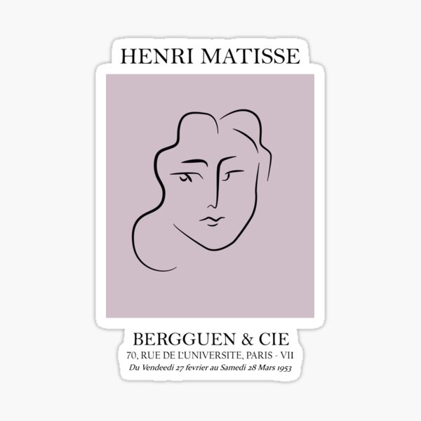 Item preview, Henri Matisse - Tete de femme - Matisse Prints designed and sold by artswag.