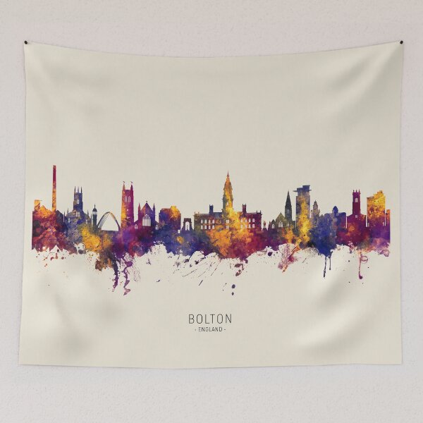 Item preview, Bolton England Skyline designed and sold by ArtPrints.