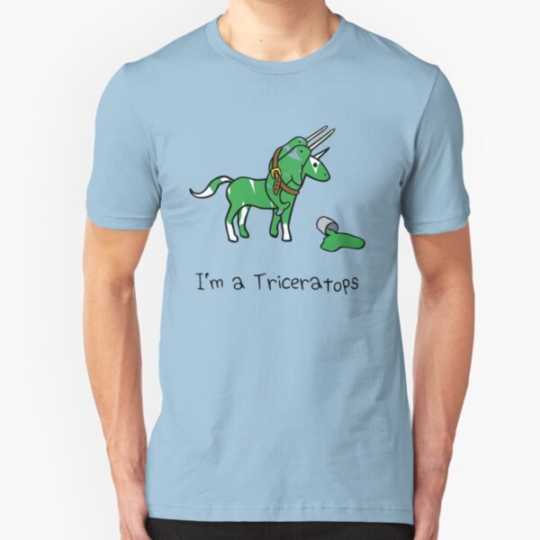 I'm A Triceratops (Unicorn + Narwhals) Slim Fit T-Shirt