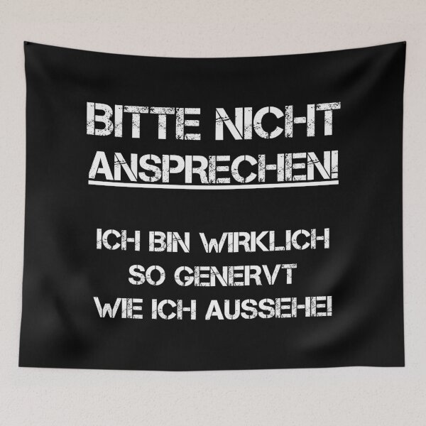 Artikelvorschau, Bitte Nicht Ansprechen! Lustiger Spruch Geschenk entworfen und verkauft von Argentini.