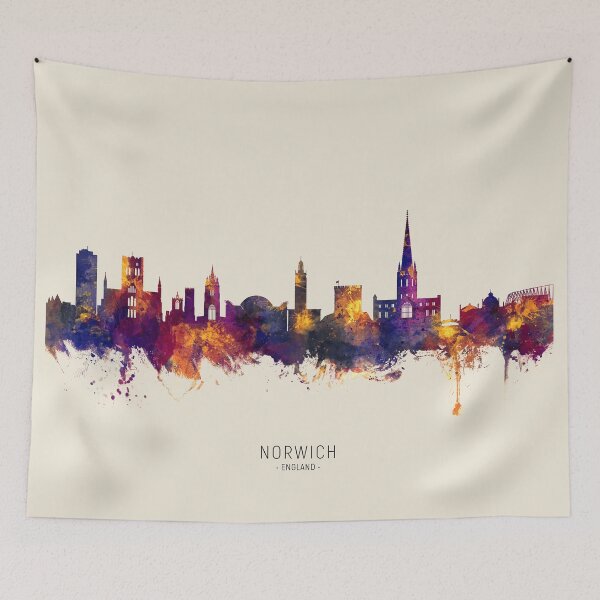 Item preview, Norwich England Skyline designed and sold by ArtPrints.