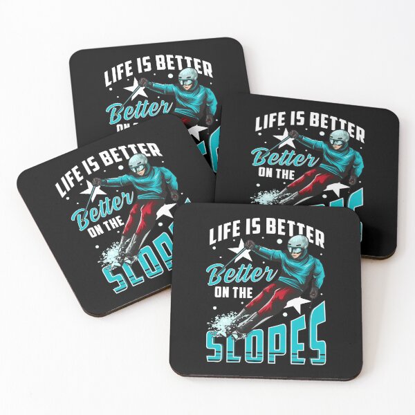 Item preview, Life Is Better On The Slopes Skiing & Snowboarding designed and sold by perfectpresents.