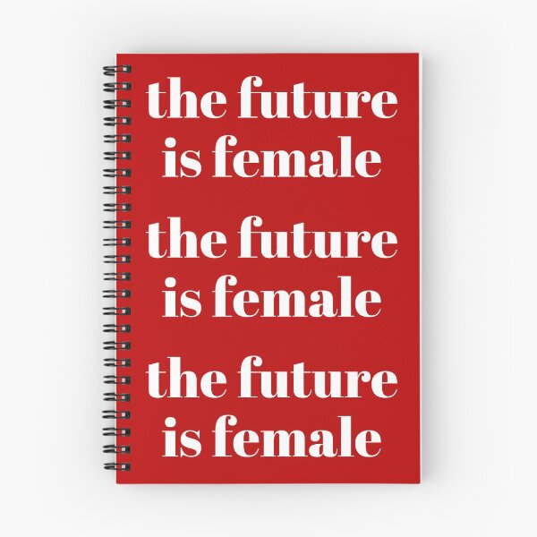 Item preview, El futuro es femenino | Tipografía roja y blanca designed and sold by CarlosAlberto.
