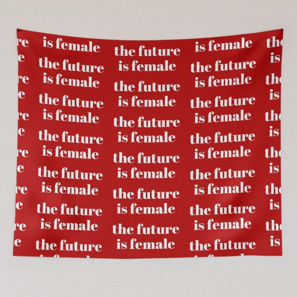 Item preview, The Future Is Female | Red & White Typography designed and sold by CarlosAlberto.