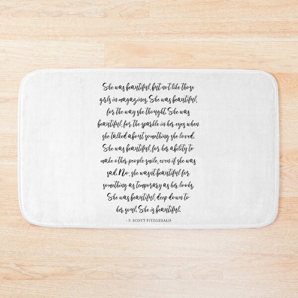 Item preview, SHE WAS BEAUTIFULquot; F. SCOTT FITZGERALD  designed and sold by corbrand.