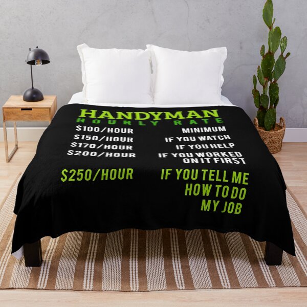 Item preview, Womens Handyman Hourly Rate Price Chart Graphi for a handman or dad V-Neck print designed and sold by AYDreamers.