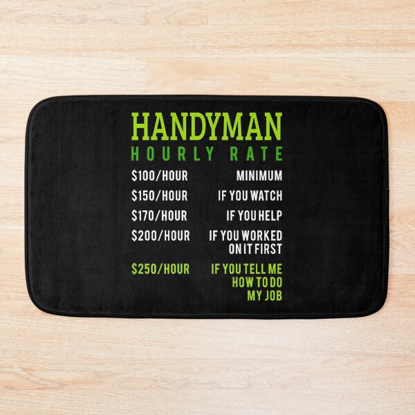 Item preview, Womens Handyman Hourly Rate Price Chart Graphi for a handman or dad V-Neck print designed and sold by AYDreamers.