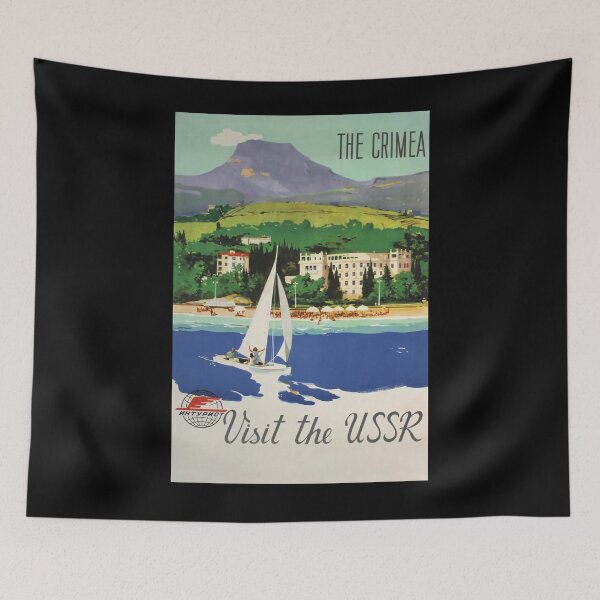 Item preview, Crimea vintage travel poster designed and sold by stickart-marek.
