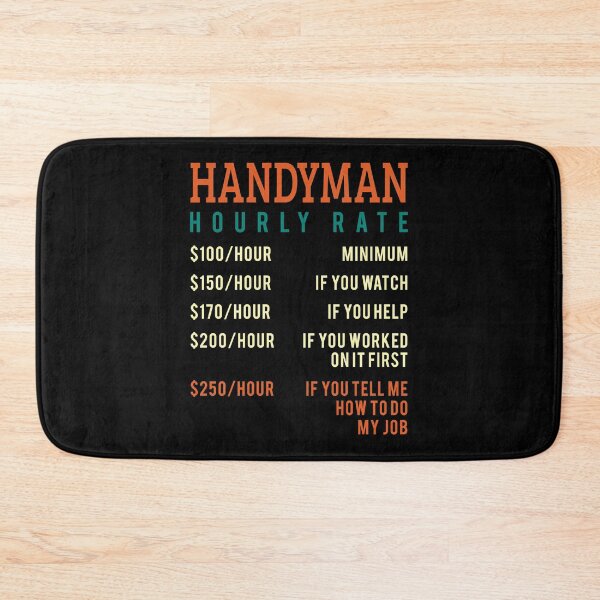 Item preview, Womens Handyman Hourly Rate Price Chart Design for a handman or dad V-Neck print designed and sold by AYDreamers.