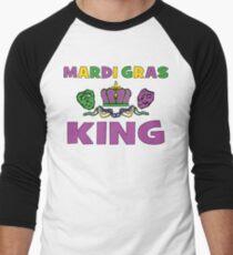 Mardi Gras King Men's Baseball ¾ T-Shirt