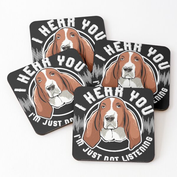 Item preview, Basset Hound Big Ears But Not Listening Design Idea design print designed and sold by Lisbob.