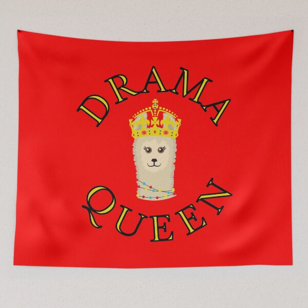 Item preview, Drama Queen Llama designed and sold by Happy Puppy Print On Demand.
