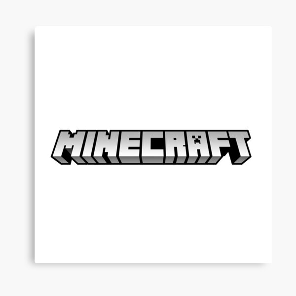 Minecraft Logo Canvas Print By Dakamu Redbubble