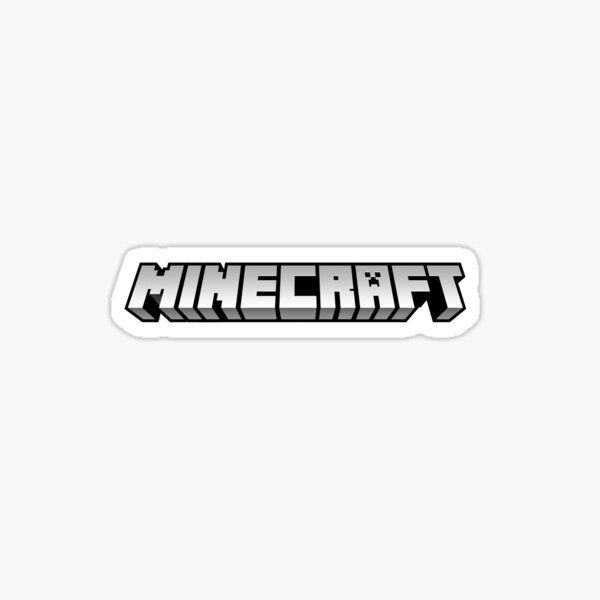 Minecraft Logo Sticker By Dakamu Redbubble