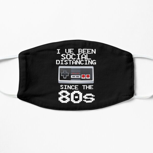 Social Distancing Nerd Tee | I was social distancing since 80s geek Shirt - Funny Gamer Introvert T-Shirt Men Women Mask