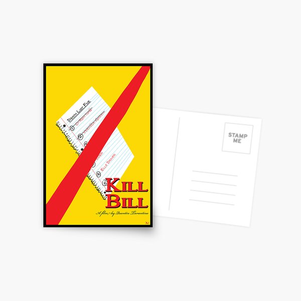 Original Kill Bill minimalist movie poster Postcard