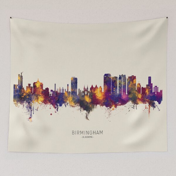 Item preview, Birmingham Alabama Skyline designed and sold by ArtPrints.