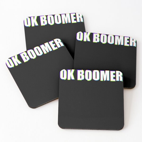 Item preview, OK Boomer Glitch Statement Shirt designed and sold by markusabart.