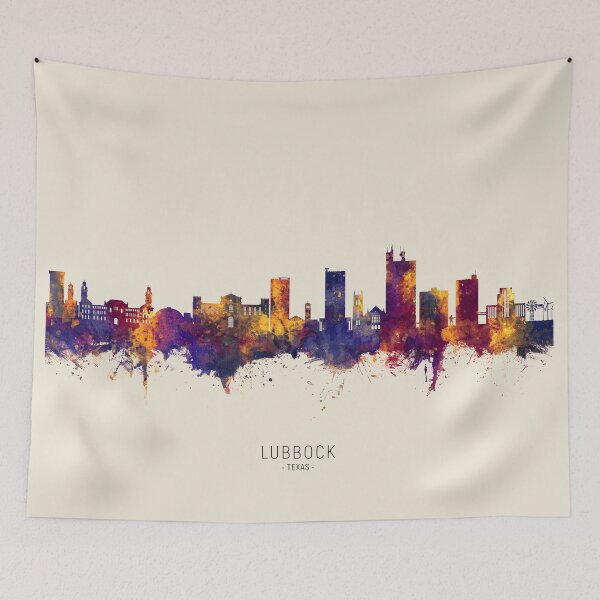 Item preview, Lubbock Texas Skyline designed and sold by ArtPrints.