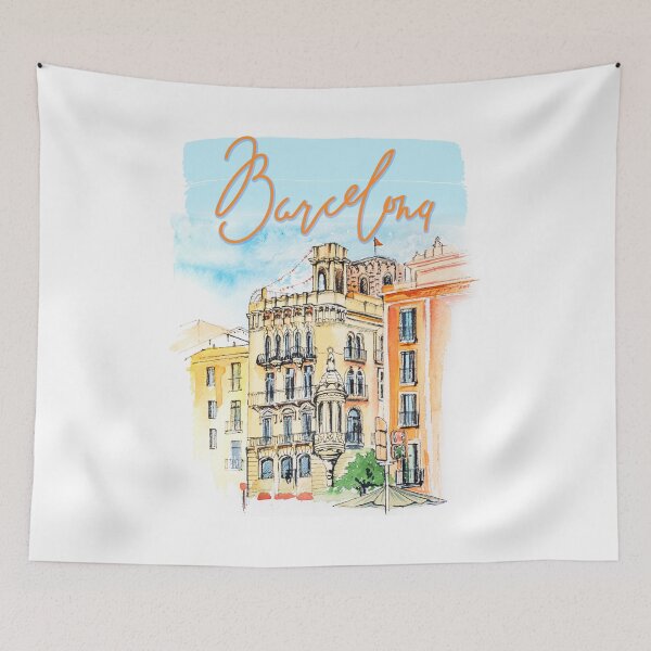 Item preview, Barcelona street architecture designed and sold by LiliyaSavelieva.
