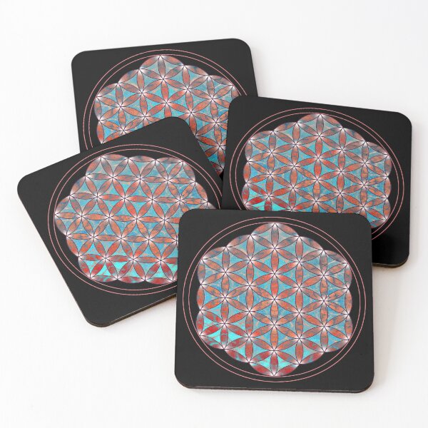 Item preview, flowe of life aqua orange b designed and sold by filippobassano.