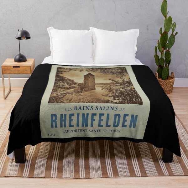 Artikelvorschau, Les Bains salins de Rheinfelden vintage travel poster entworfen und verkauft von stickart-marek.