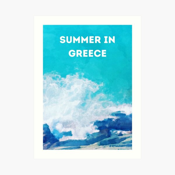 Summer in Greece Art Print